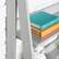 Alt View 12. Walker Edison - 55" Leaning Ladder 4-Shelf Bookcase - Grey.