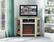 Alt View 1. Walker Edison - Glass Two Door Corner Fireplace TV Stand for Most TVs up to 55" - White Oak.