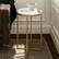 Alt View 11. Walker Edison - Modern Glam Side Table - Faux White Marble & Gold.