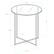 Alt View 13. Walker Edison - Modern Glam Side Table - Faux White Marble & Gold.