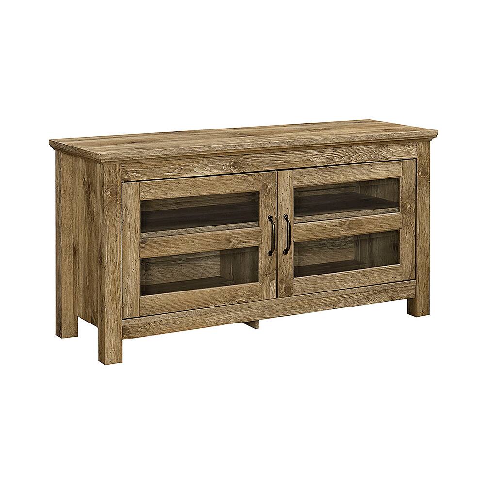Angle View: Walker Edison - Double Door TV Stand for Most Flat-Panel TV's up to 48" - Barnwood