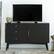 Alt View 1. Walker Edison - Angelo Mid Century Modern TV Stand Cabinet for Most Flat-Panel TVs Up to 55" - Black.
