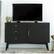Alt View 3. Walker Edison - Angelo Mid Century Modern TV Stand Cabinet for Most Flat-Panel TVs Up to 55" - Black.