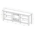 Alt View Zoom 12. Walker Edison - Open Storage Fireplace TV Stand for Most TVs Up to 85" - Charcoal.