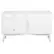 Front. Walker Edison - Angelo Mid Century Modern TV Stand Cabinet for Most Flat-Panel TVs Up to 55" - White.