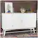 Alt View 2. Walker Edison - Angelo Mid Century Modern TV Stand Cabinet for Most Flat-Panel TVs Up to 55" - White.