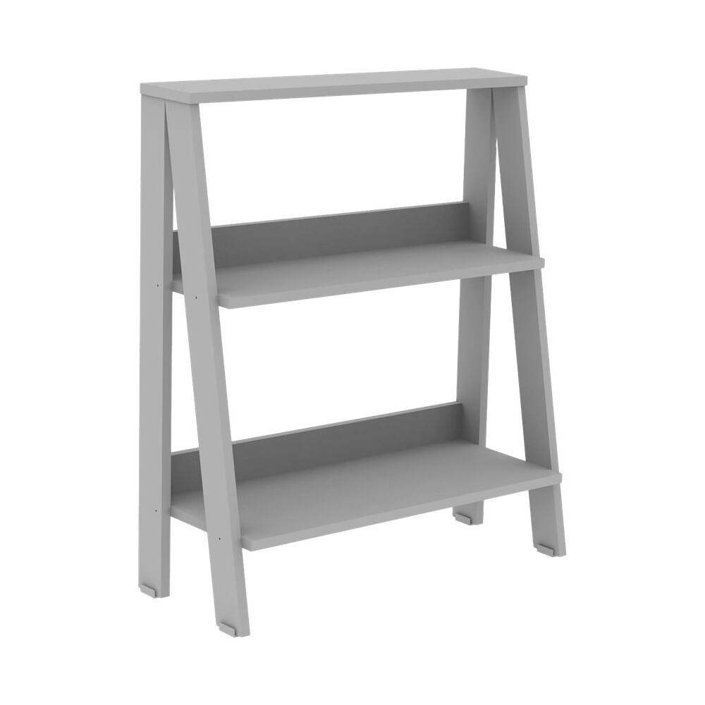 Best Buy Walker Edison 2Shelf Ladder Bookcase Gray BBS30LDGY