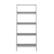 Front. Walker Edison - 55" Leaning Ladder 4-Shelf Bookcase - White.
