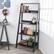 Alt View 11. Walker Edison - 55" Leaning Ladder 4-Shelf Bookcase - Black.