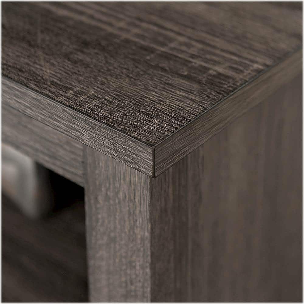 Alt View 13. Walker Edison - Modern 70" Open 6 Cubby Storage TV Stand for TVs up to 80" - Charcoal.