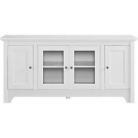 Walker Edison - 4 Door Media Storage TV Stand for Most Flat-Panel TV's up to 55" - White - Front_Zoom