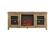 Front. Walker Edison - 58" Transitional Two Glass Door Fireplace TV Stand for Most TVs up to 65" - Barnwood.