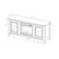 Alt View 15. Walker Edison - 58" Transitional Two Glass Door Fireplace TV Stand for Most TVs up to 65" - Barnwood.