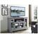 Alt View 15. Walker Edison - Highboy Media Stand for Most TVs Up to 55" - Antique Grey.