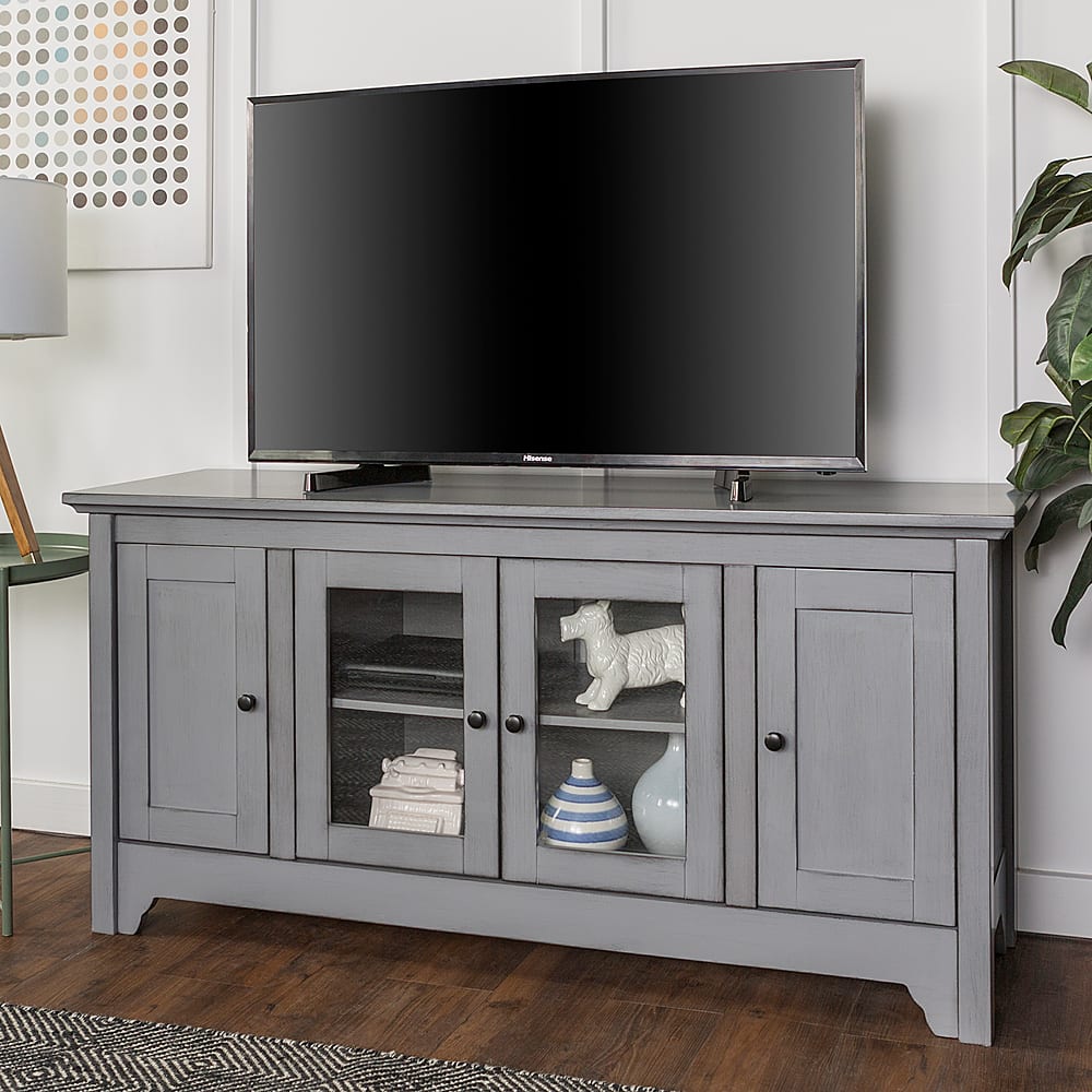 Best Buy: Walker Edison 4 Door Media Storage Tv Stand For Most Flat 