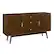 Angle. Walker Edison - 60” Mid Century Modern TV Stand for TV's up to 65” - Walnut.