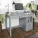 Alt View 11. Walker Edison - 48" Wood Home Office Storage Computer Desk - Gray.