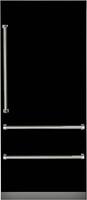 Viking - Professional 7 Series 20 Cu. Ft. Bottom-Freezer Built-In Refrigerator - Black - Front_Zoom