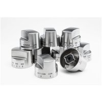Viking - Control Knob Set for Ranges - Stainless Steel - Front_Zoom