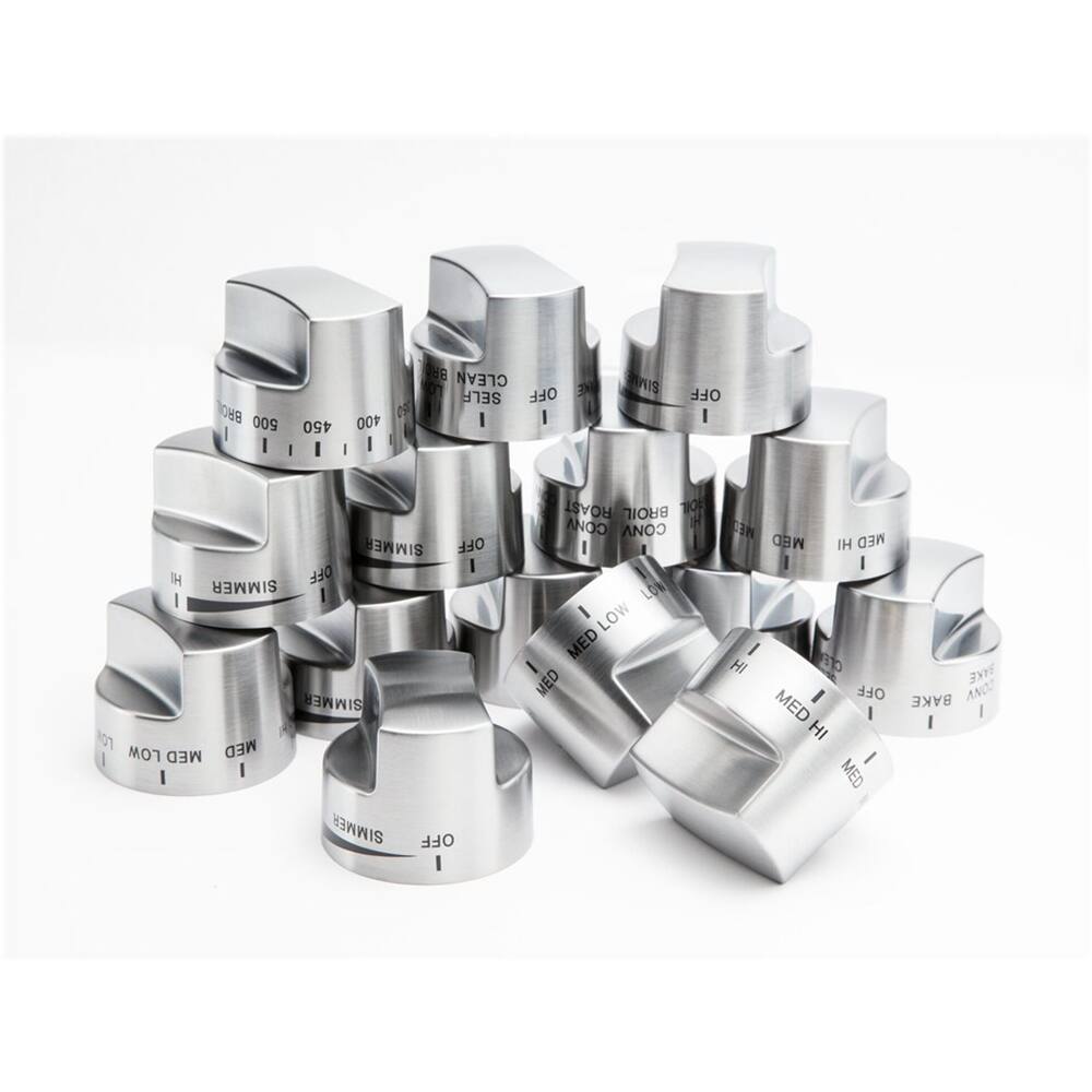 Viking - Control Knob Set for Ranges and Rangetops - Stainless Steel