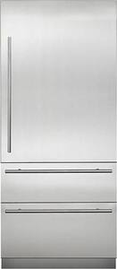 Viking - Virtuoso 7 Series 20 Cu. Ft. Bottom-Freezer Built-In Refrigerator - Stainless steel - Front_Standard