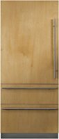 Viking - Professional 7 Series 20 Cu. Ft. Bottom-Freezer Built-In Refrigerator - Custom Panel Ready - Front_Zoom