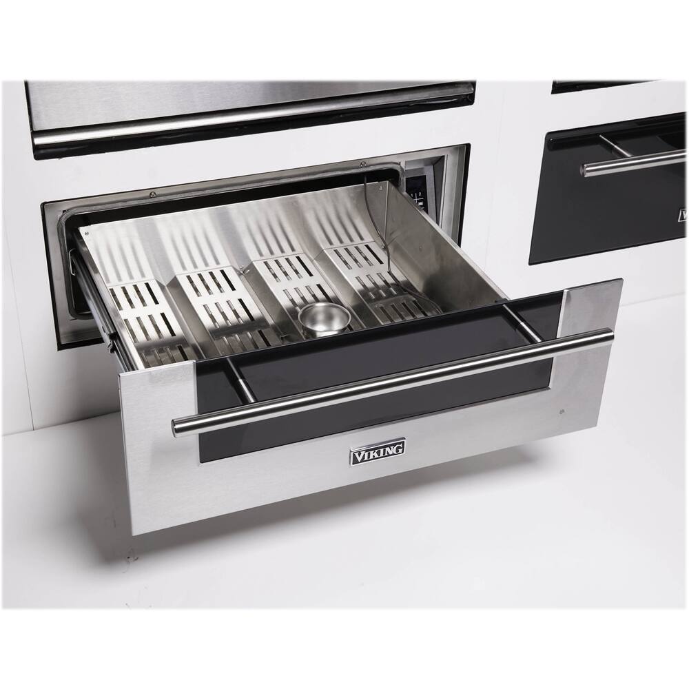 Alt View 12. Viking - Virtuoso 6 Series 30" Warming Drawer - Stainless Steel.