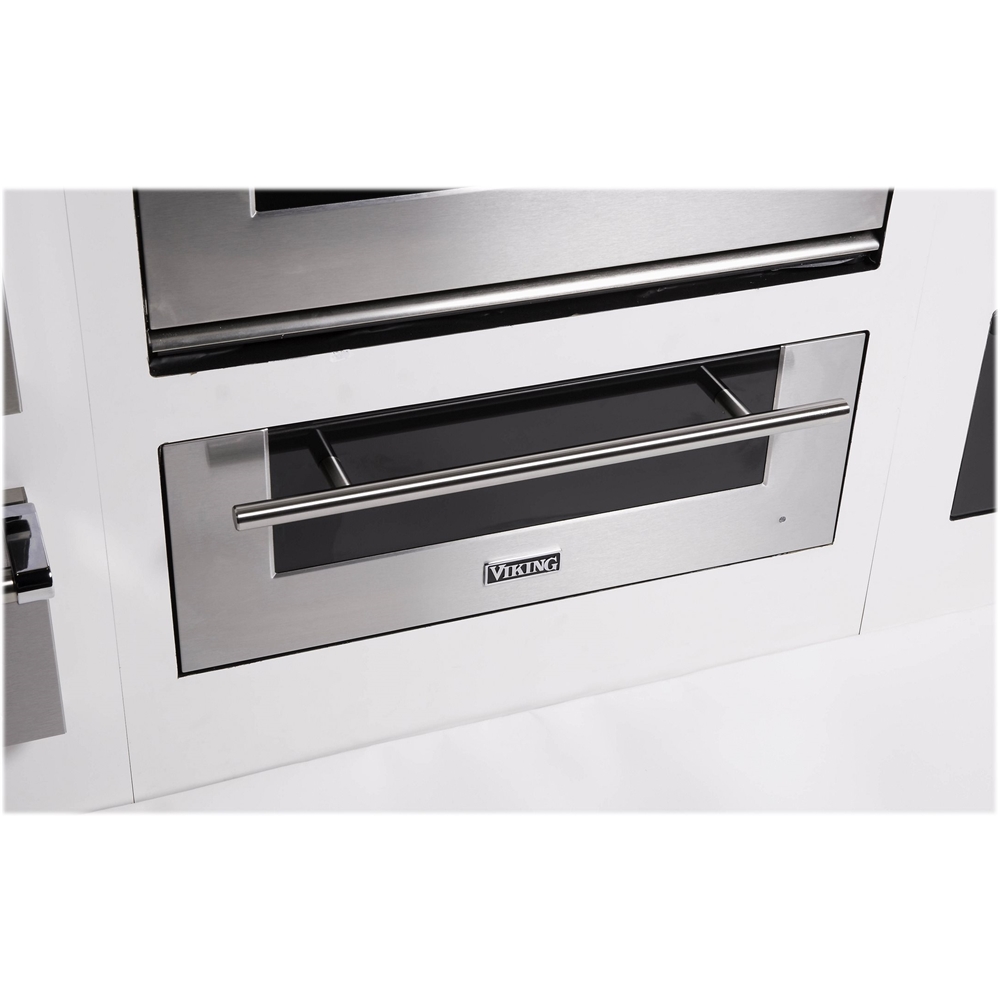 Left View: Fisher & Paykel - Professional 30" Warming Drawer - White