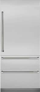 Viking - Professional 7 Series 20 Cu. Ft. Bottom-Freezer Built-In Refrigerator - Stainless steel - Front_Standard