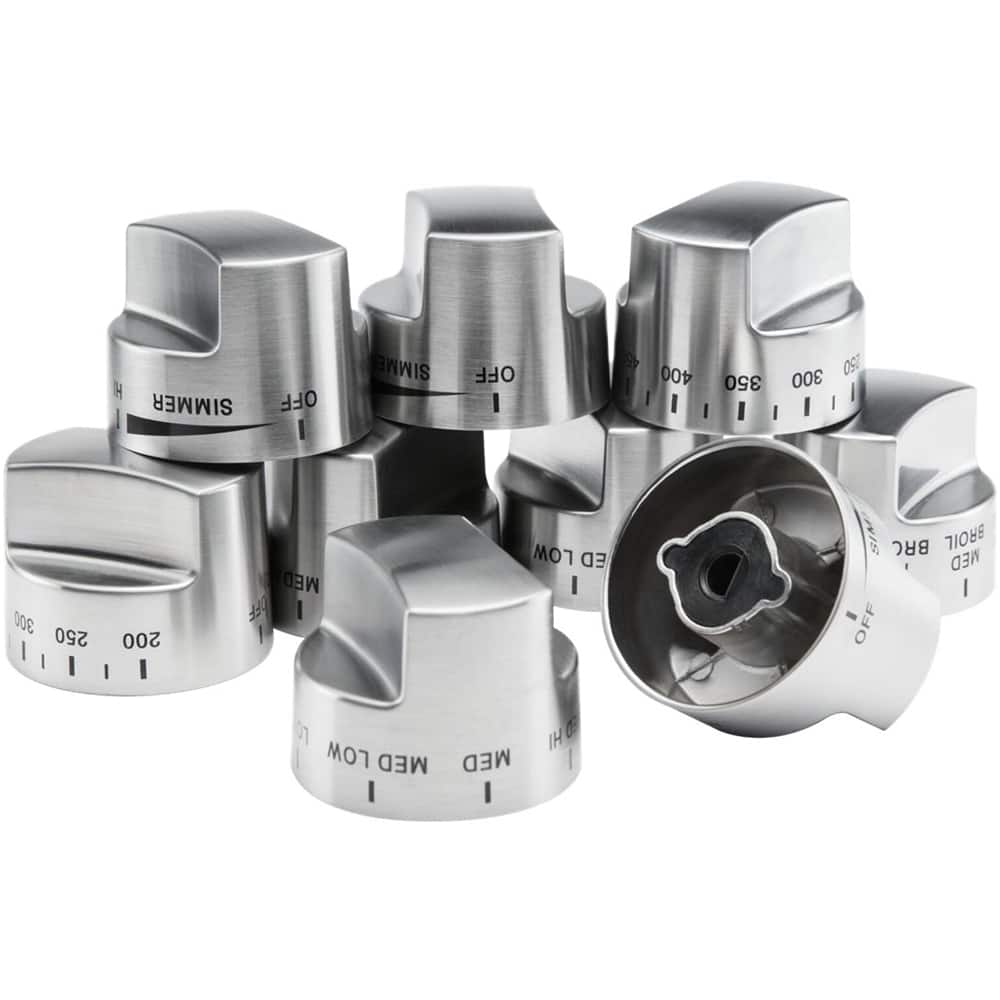 Viking - Control Knob Set for Ranges - Stainless Steel - Front_Zoom