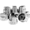 Front. Viking - Control Knob Set for Ranges - Stainless Steel.