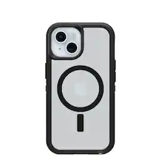 Front. OtterBox - Defender Series Pro XT Hard Shell for MagSafe for Apple iPhone 17e, iPhone 16e, iPhone 15, iPhone 14, iPhone 13 - Dark Side.