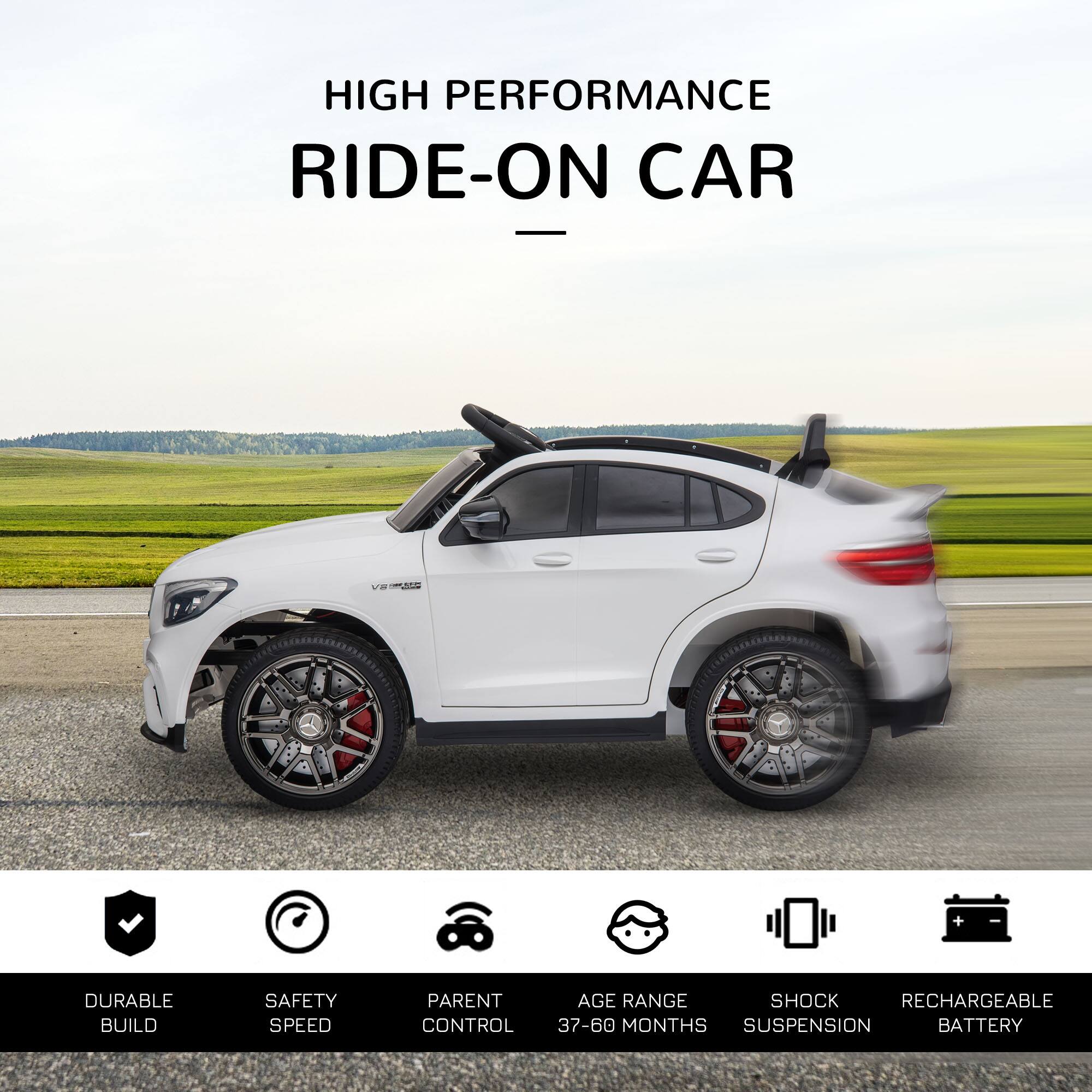 HIGH PERFORMANCE RIDE-ON CAR

- DURABLE BUILD
- SAFETY SPEED
- PARENT CONTROL
- AGE RANGE 37-60 MONTHS
- SHOCK SUSPENSION
- RECHARGEABLE BATTERY