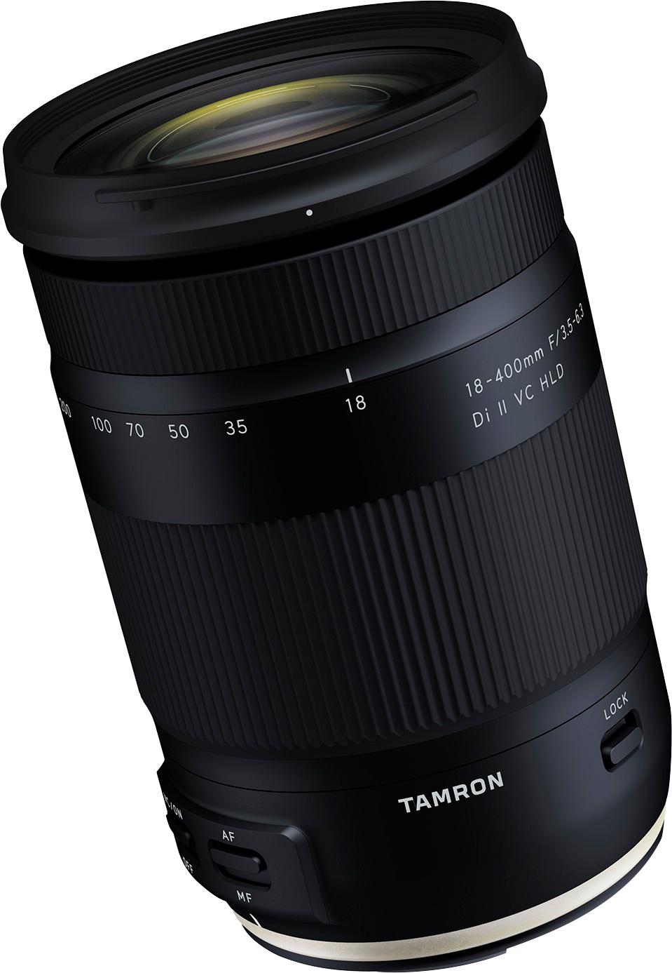 Angle View: Tamron - 18-400mm F/3.5-6.3 Di II VC HLD All-In-One Telephoto Lens for Canon APS-C DSLR Cameras - Black