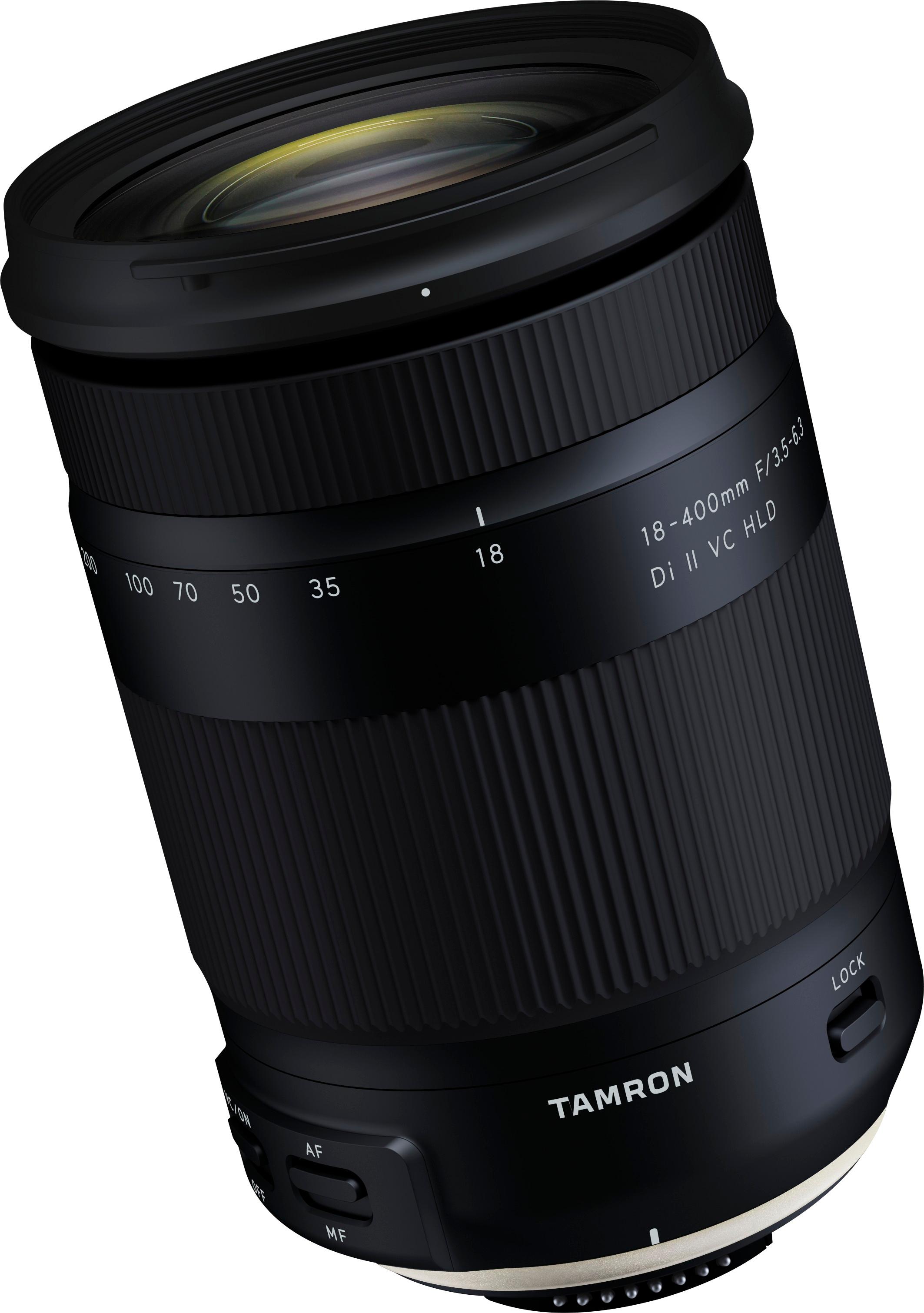 Angle View: Tamron - 18-400mm F/3.5-6.3 Di II VC HLD All-In-One Telephoto Lens for Nikon APS-C DSLR Cameras - Black