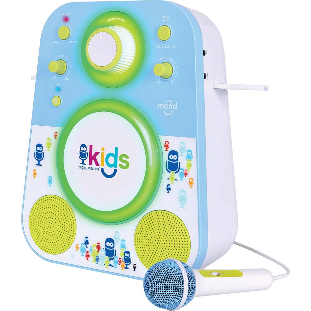 Singing Machine Kids Mood Bluetooth Karaoke System Blue/Green SMK250BG