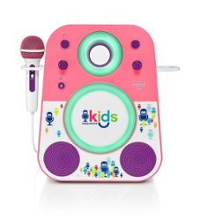 Singing Machine - Kids Mood Bluetooth Karaoke System - Pink/Purple - Front_Zoom