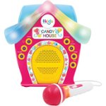 Front Zoom. Singing Machine - Kids Candy House Portable Bluetooth Karaoke System - Pink.