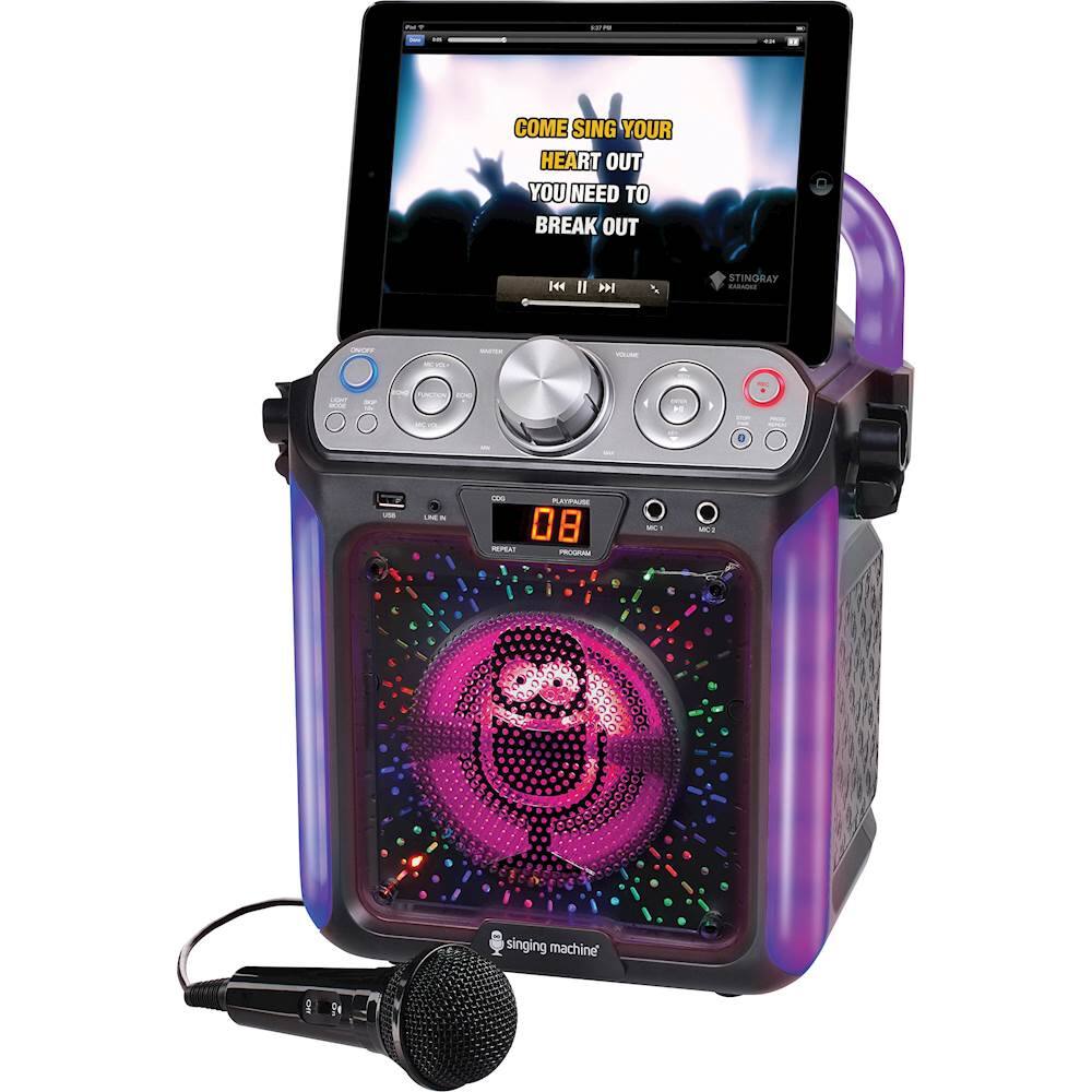 Best Buy: Singing Machine Groove Cube CDG Bluetooth Karaoke System ...