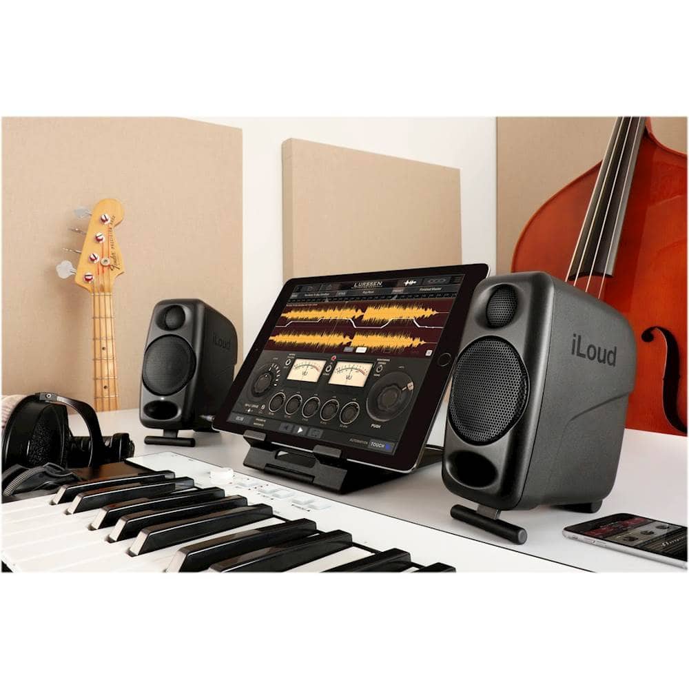 Alt View 18. IK Multimedia - iLoud Micro 3" 25W 2-Way Studio Monitors (Pair) - Black.