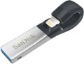 Alt View Zoom 12. SanDisk - iXpand 32GB USB 3.0/Lightning Flash Drive - Black / Silver.