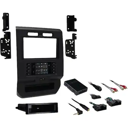 Front. Metra - Dash Kit for Select 2015-2017 Ford F-150 Vehicles - Charcoal.