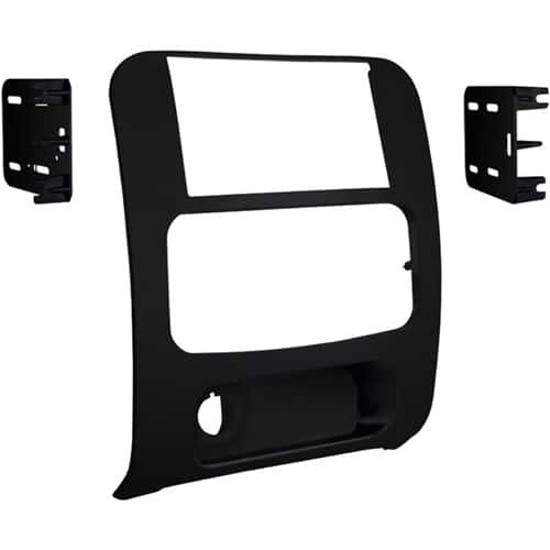 Front. Metra - Dash Kit for Select 2002-2007 Jeep Liberty DDIN - Black.