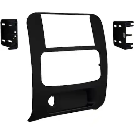 Front. Metra - Dash Kit for Select 2002-2007 Jeep Liberty DDIN - Black.