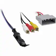Front. AXXESS - Wiring Harness for Select Honda Vehicles - Black.