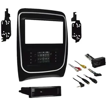 Front. Metra - Dash Kit for Select 2014 Dodge Durango Vehicles - Black.