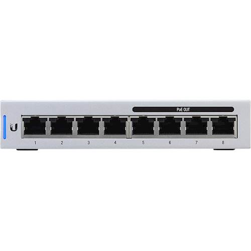 Ubiquiti - 8-Port Gigabit Ethernet Switch - Gray