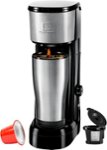 Front. Single Serve Coffee Maker - Black/Stainless Steel.