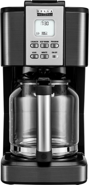 Front Zoom. Bella - Pro Series 14-Cup Coffee Maker - Black stainless steel.