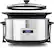 Left. Bella - 5-Quart Slow Cooker - black/silver.